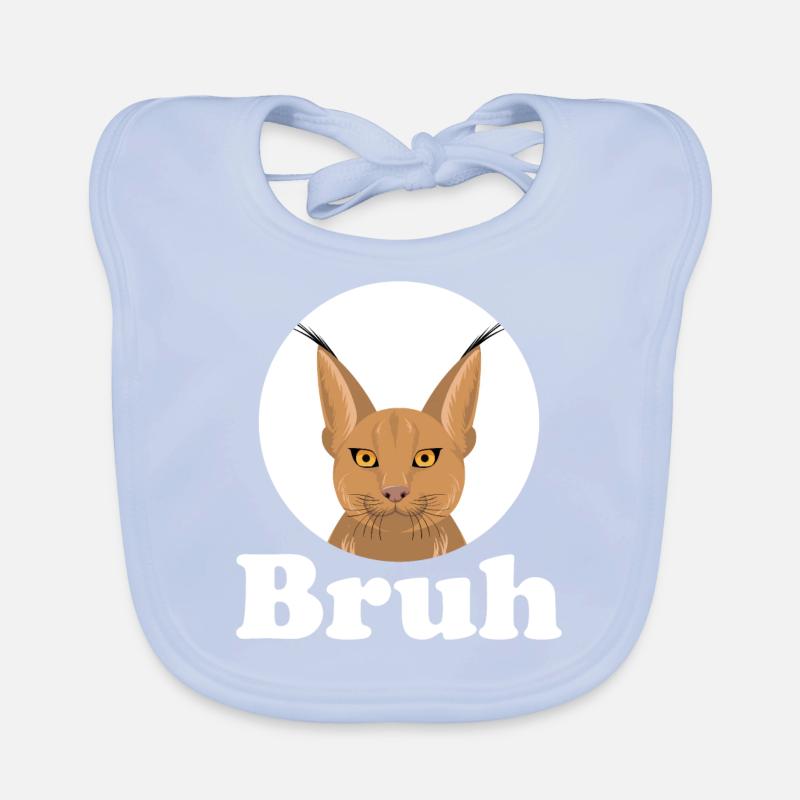 Großer Floppa Karakal Katze Meme Baby Bio-Lätzchen