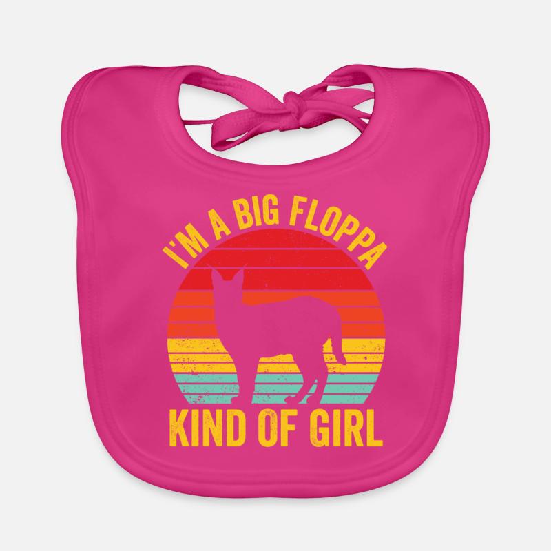 Großer Floppa Karakal Retro Baby Bio-Lätzchen