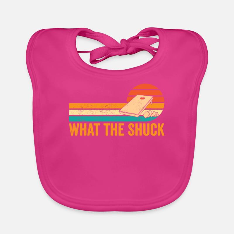 Funny Cornhole Corn Hole Retro Organic Baby Bibs