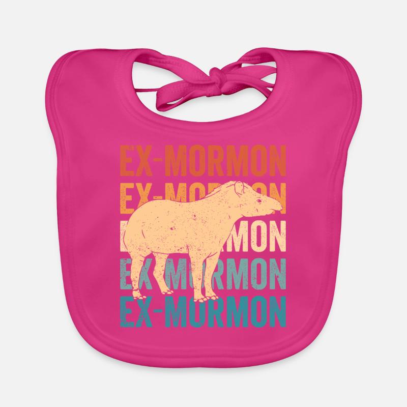 Ex Mormon Tapir Cheval LDS Rétro Exmo Bavoir bio Bébé