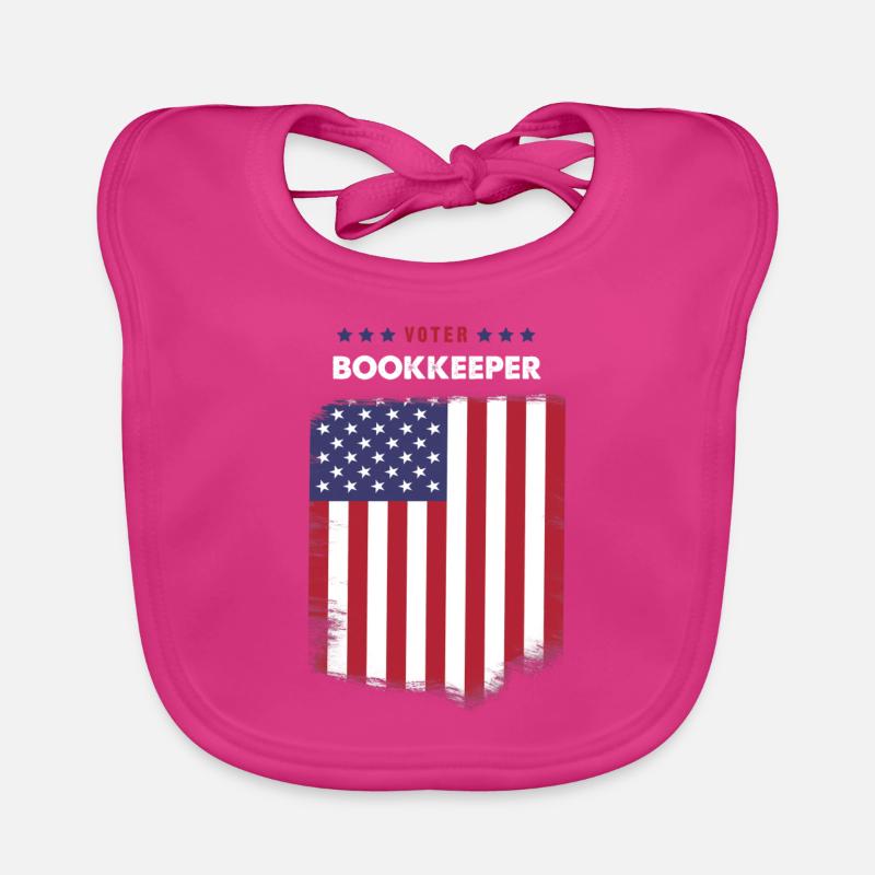 Voter Bookkeeper Organic Baby Bibs