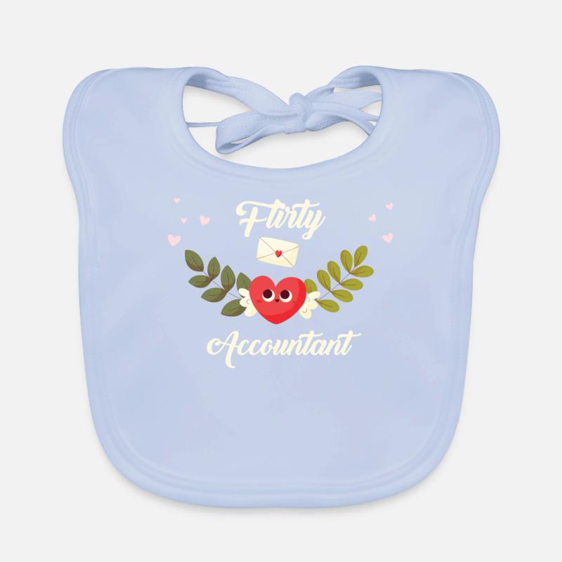 Flirty Accountant Organic Baby Bibs