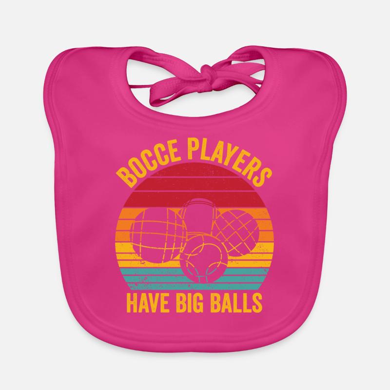Drôle de boule de boccia rétro Bavoir bio Bébé