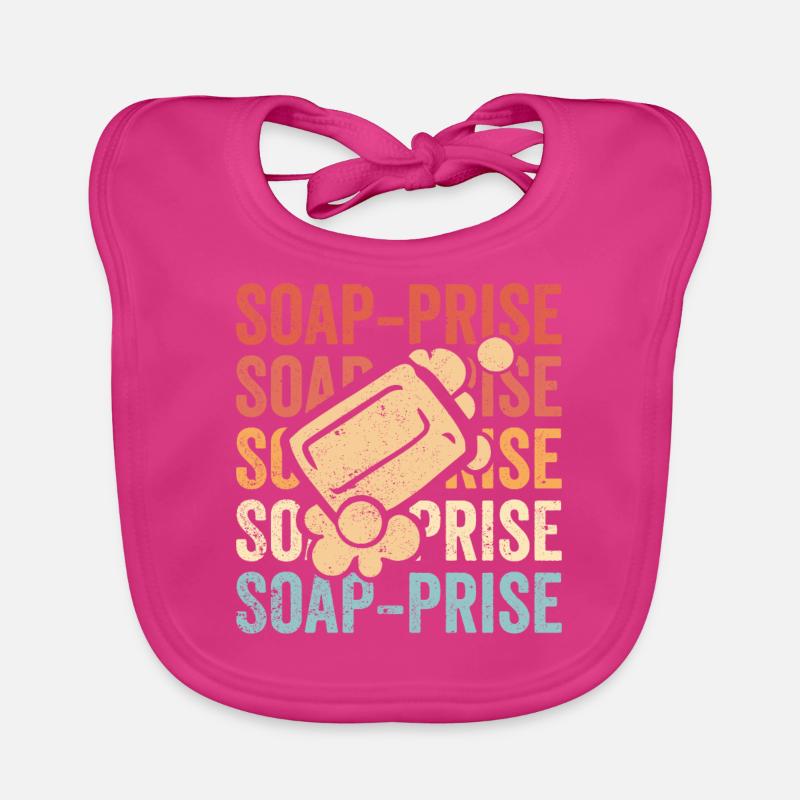 Funny soap making soap maker Organic Baby Bibs