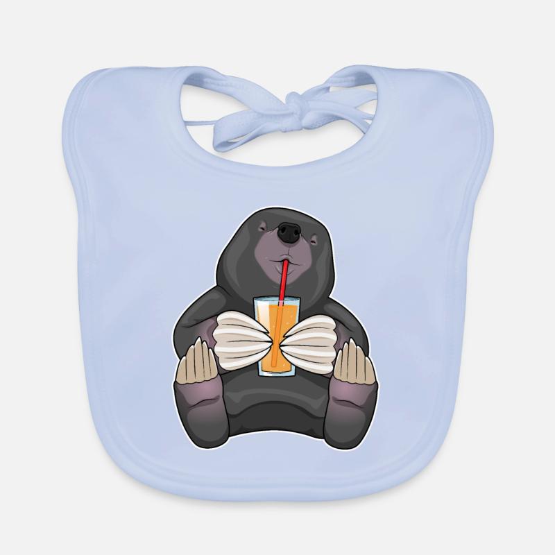 Mole Juice Straw Organic Baby Bibs
