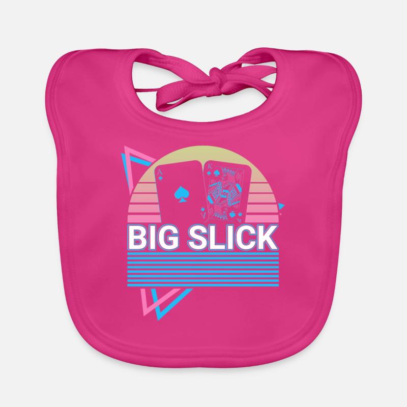 Poker Player Retro Organic Baby Bibs