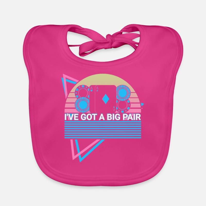 Poker Player Retro Organic Baby Bibs