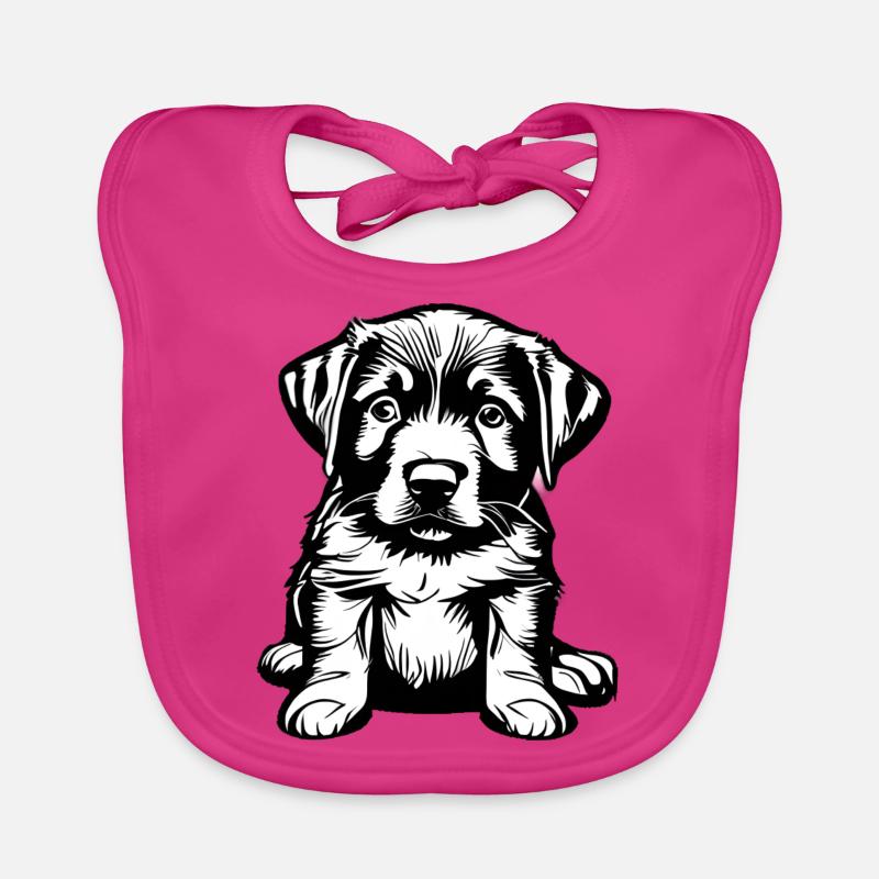 Chiot Labrador propriétaire Labrador Retriever Bavoir bio Bébé