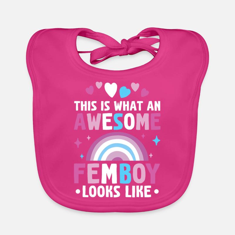 Crossdressing Organic Baby Bibs