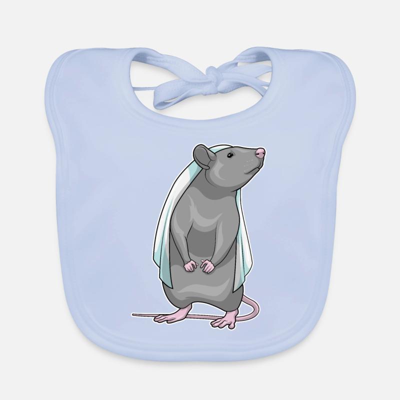Ratte Braut Hochzeit Baby Bio-Lätzchen