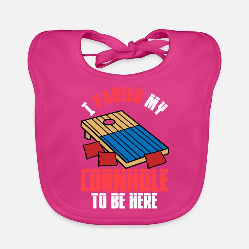 Funny Corn Hole Organic Baby Bibs