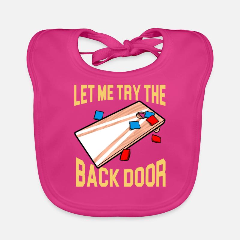 Drôle de trou de maïs Cornhole Bavoir bio Bébé