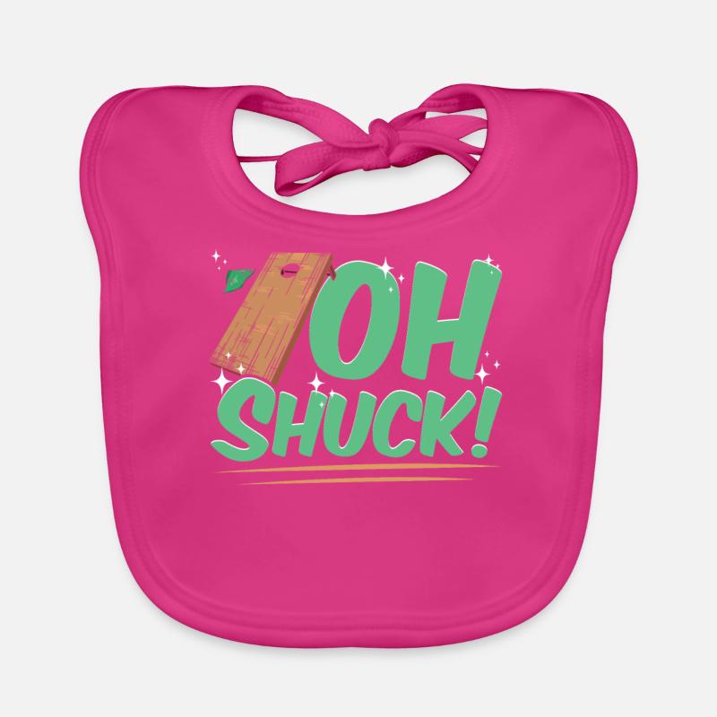 Funny Cornhole Corn Hole Organic Baby Bibs