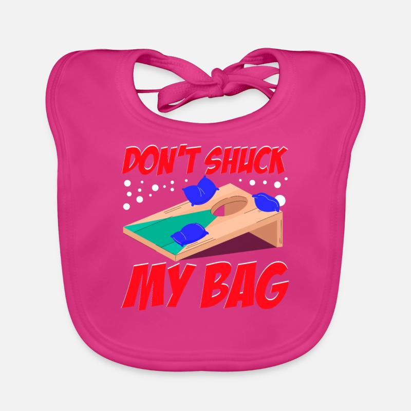 Funny Cornhole Corn Hole Organic Baby Bibs