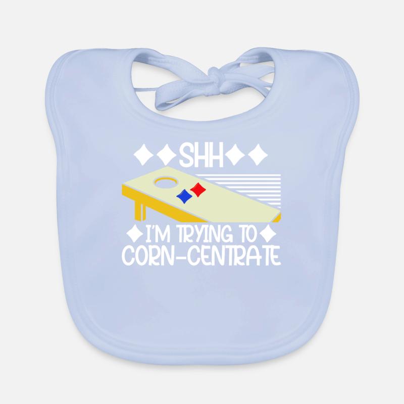 Lustiges Cornhole Corn Hole Baby Bio-Lätzchen