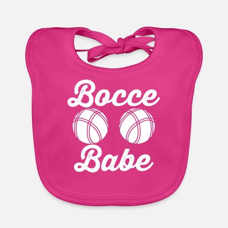 Bocce Ball Player Organic Baby Bibs