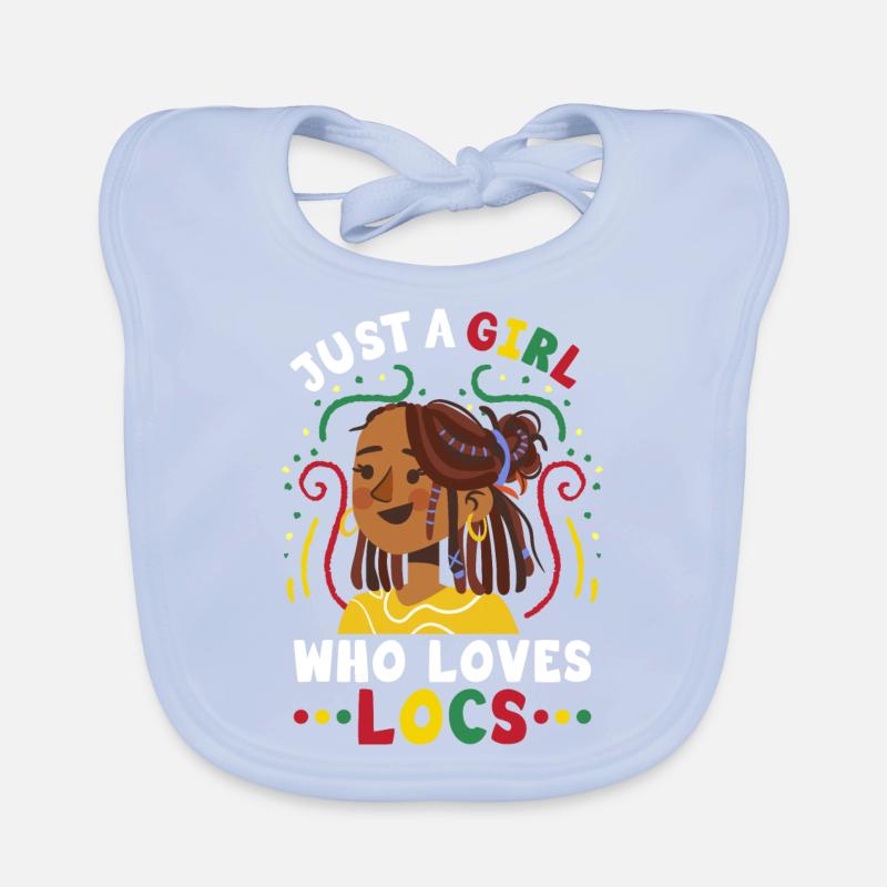 Dreadlocks Rasta Rastafari Organic Baby Bibs
