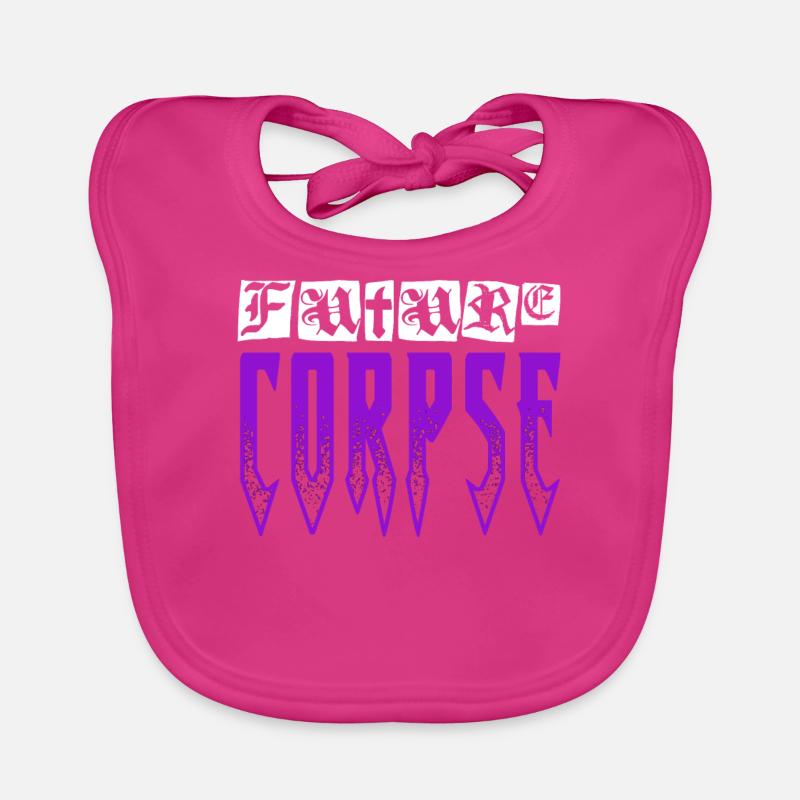 Funny Gothic Goth Organic Baby Bibs