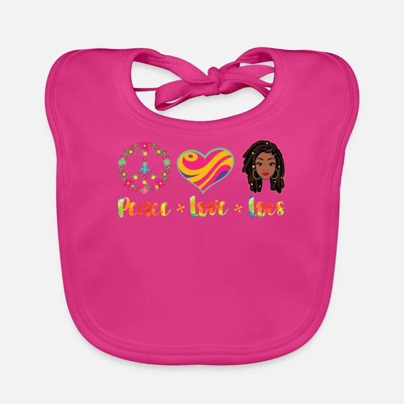 Hippie Dreadlocks Rasta Organic Baby Bibs