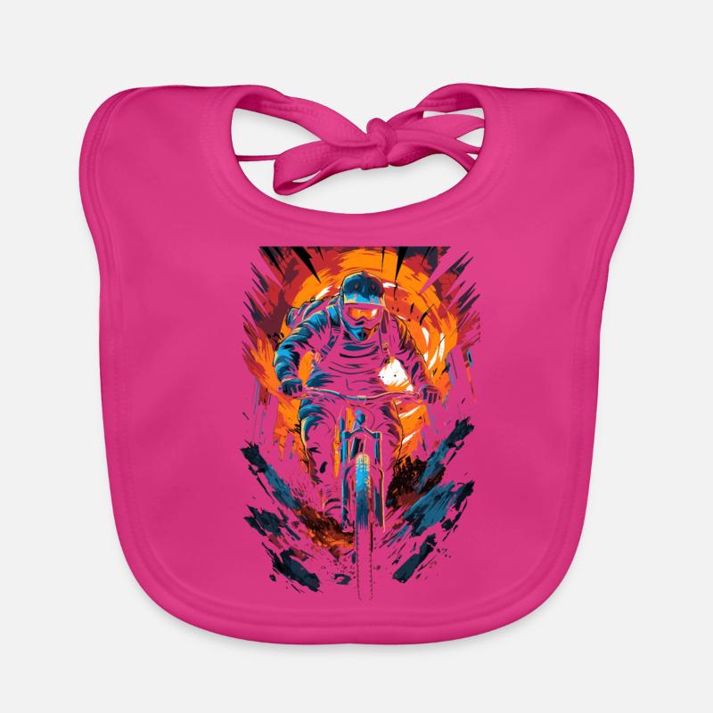 Conception de VTT Downhill Biker Bavoir bio Bébé