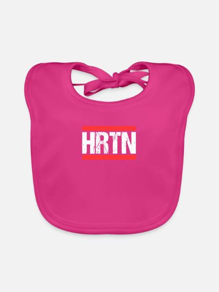 Hertenerin Hertener Herten - Bavoir bio Bébé - fuchsia - Devant