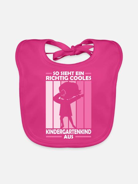 Kindergarten Dabbing Kindergartenanfänger Geschenk - Baby Bio-Lätzchen - Fuchsia