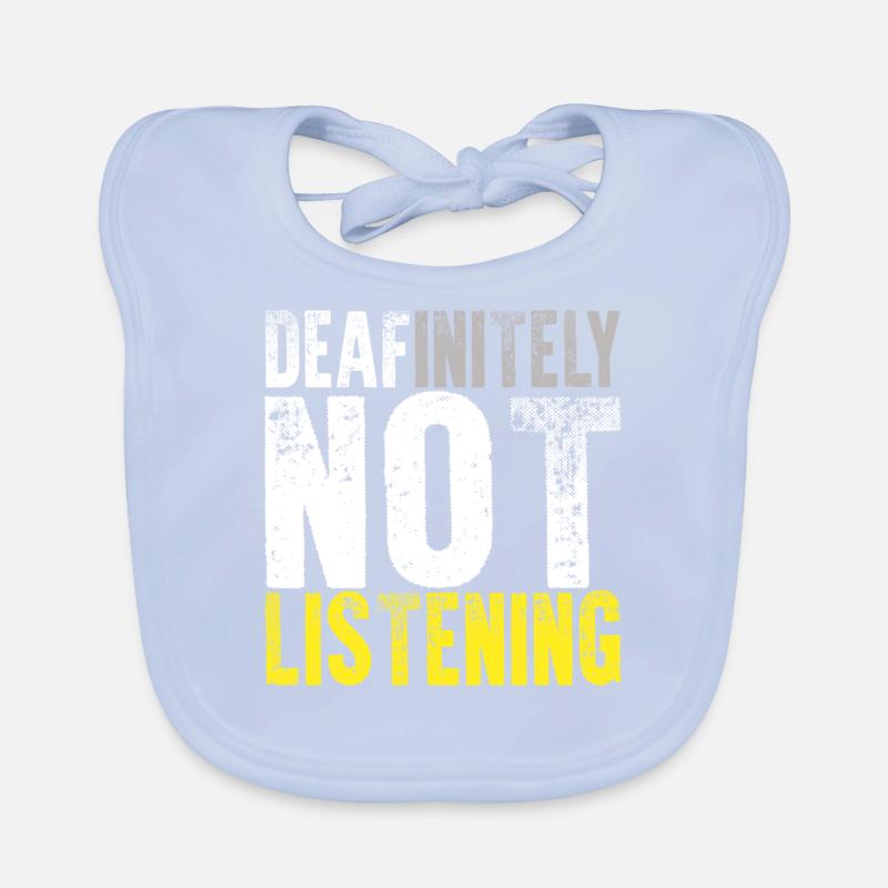 Deaf Pride ASL Sign Language Organic Baby Bibs