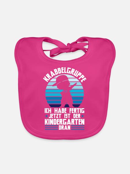 Kindergarten Dabbing Kindergartenanfänger Geschenk - Baby Bio-Lätzchen - Fuchsia