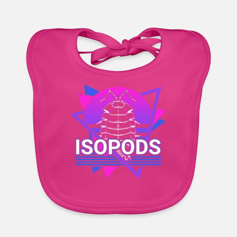 Isopodes Retro Vaporwave Isopode Bavoir bio Bébé