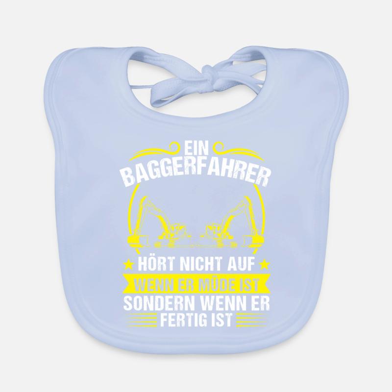 Baggerfahrer Beruf Lader Geschenk Baby Bio-Lätzchen