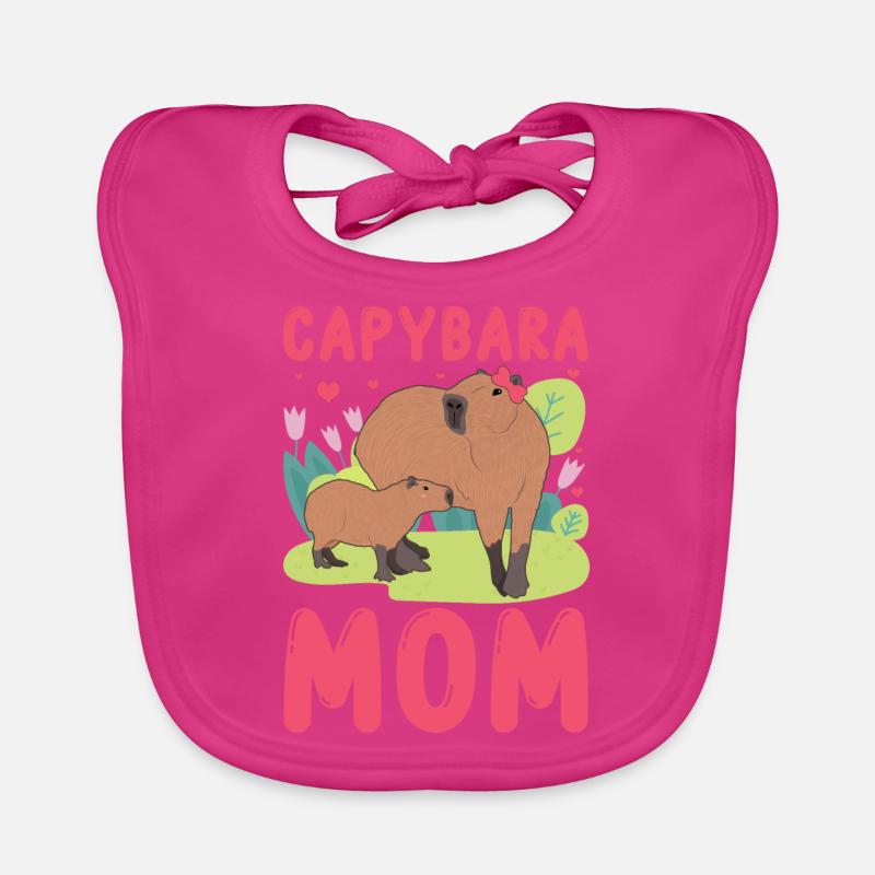 Drôle Capybara Mama Mami Bavoir bio Bébé
