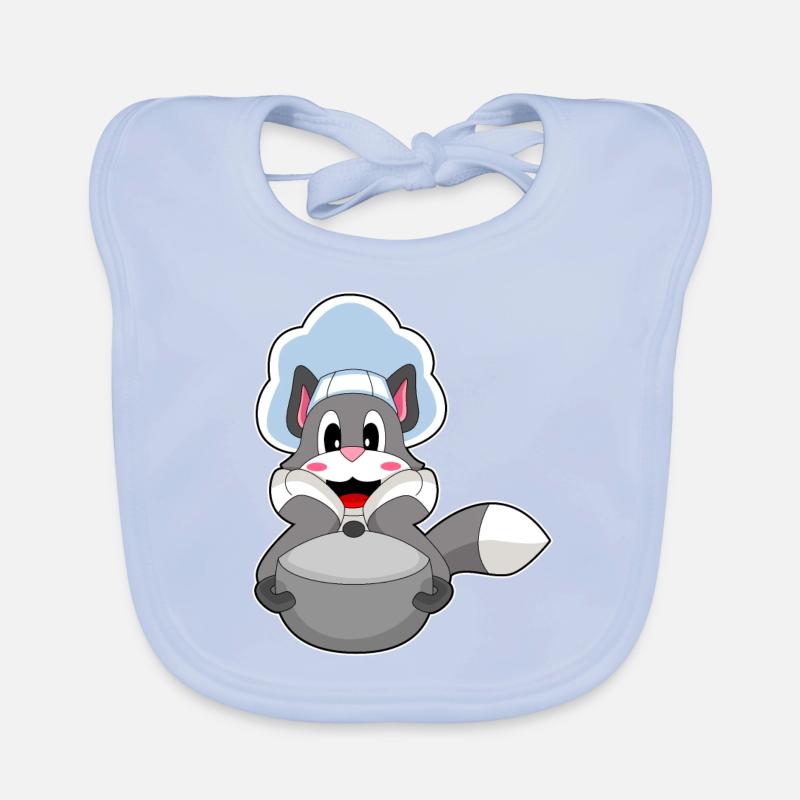 Cat Cook Cooking Pot Organic Baby Bibs