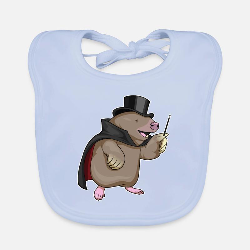 Mole Wizard Wand Organic Baby Bibs