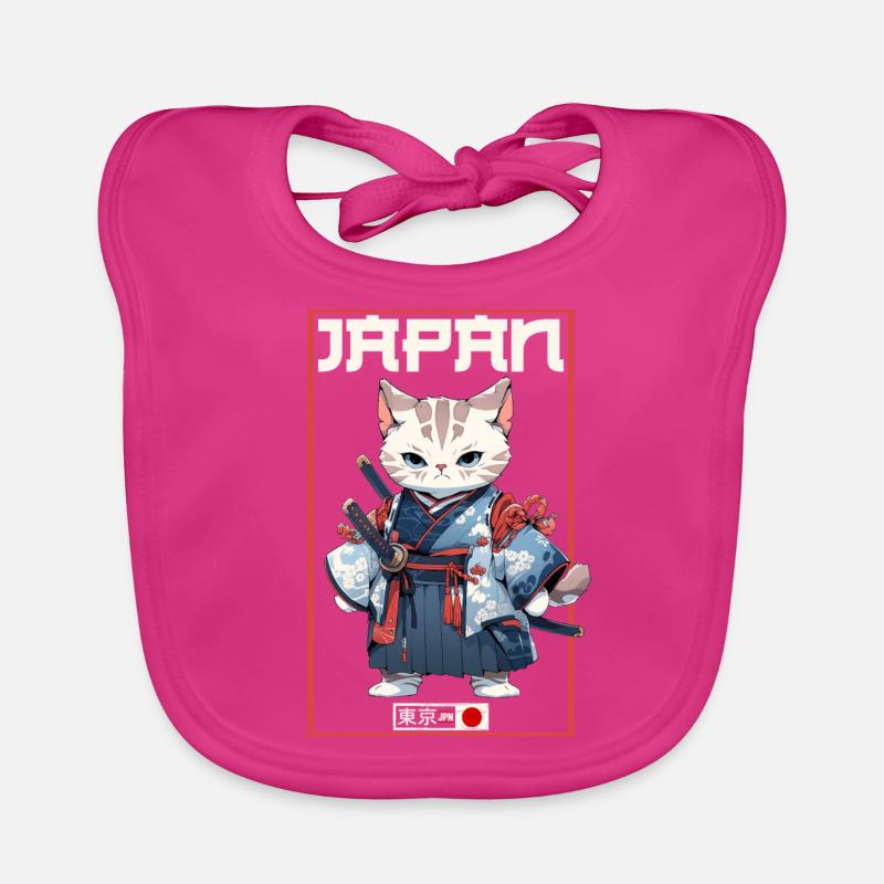 Chat d’Asie Samouraï japonais Samouraï Bavoir bio Bébé