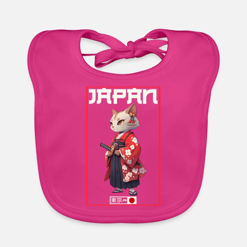 Chat d’Asie Samouraï japonais Samouraï Bavoir bio Bébé