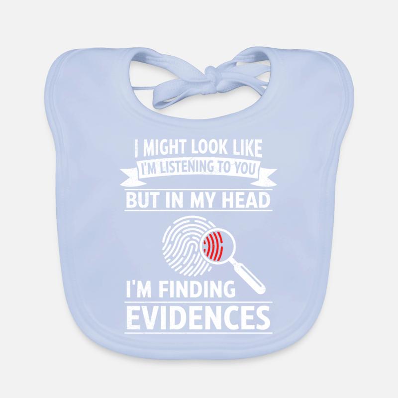 Funny Forensic Scientist Science Organic Baby Bibs