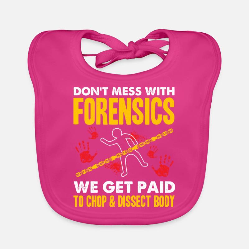 Funny Forensic Scientist Science Organic Baby Bibs