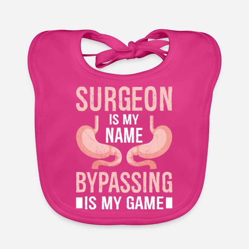 Funny gastric bypass surgery Organic Baby Bibs