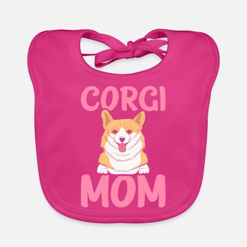 Corgi-Mama Baby Bio-Lätzchen