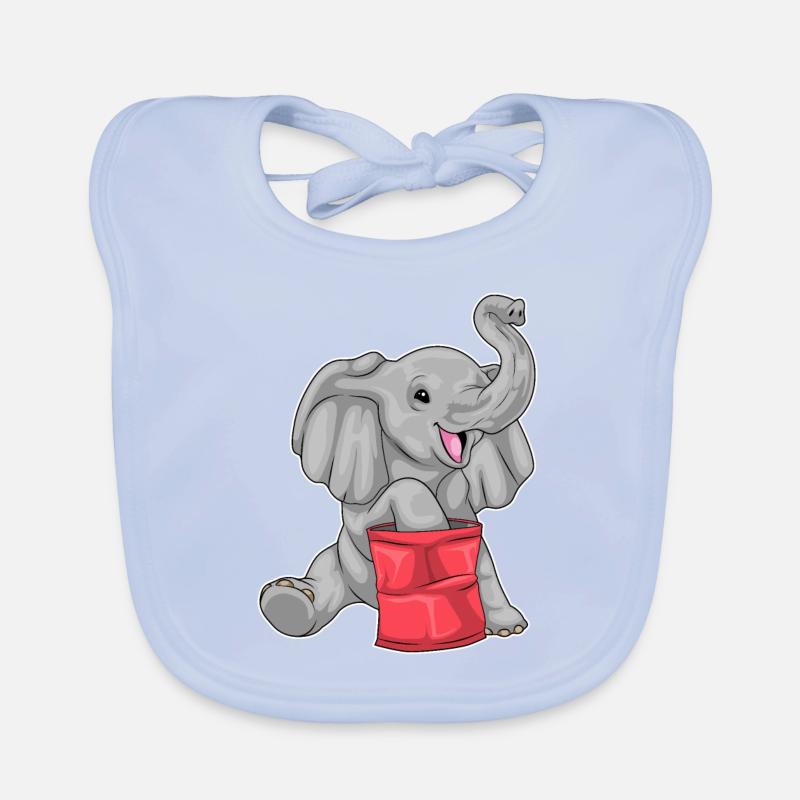 Elefant Chips Baby Bio-Lätzchen