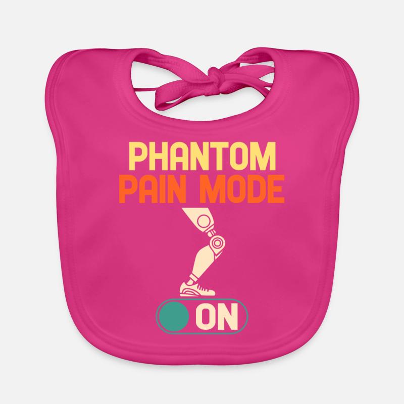 Prosthetic leg amputation Organic Baby Bibs