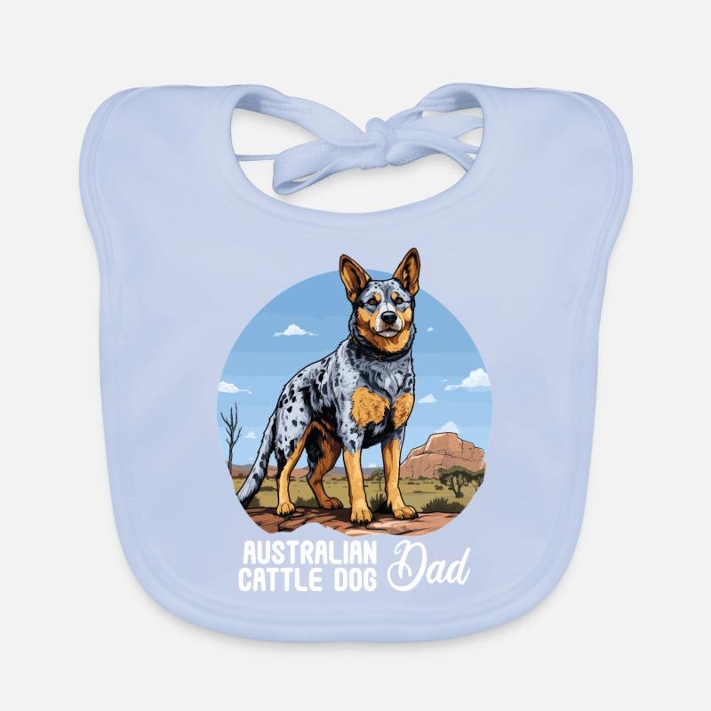 Hund Australian Cattle Dog Baby Bio-Lätzchen