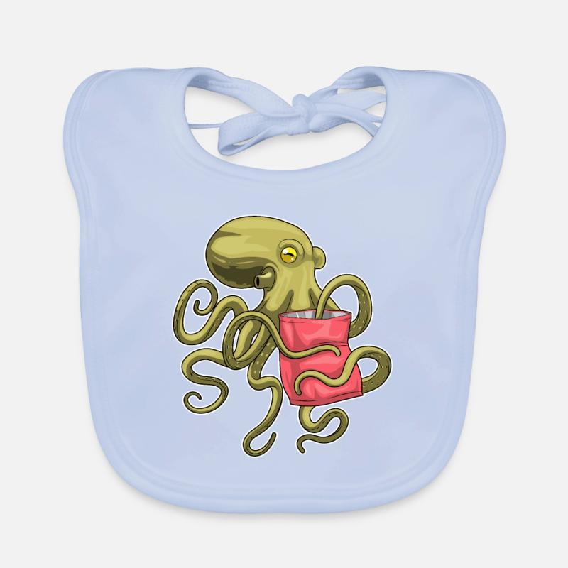 Sac de chips Octopus Bavoir bio Bébé