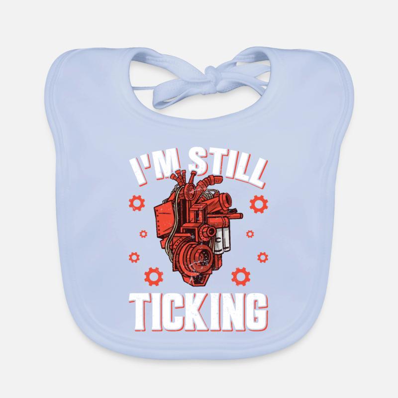 Open-heart surgery survivor Organic Baby Bibs