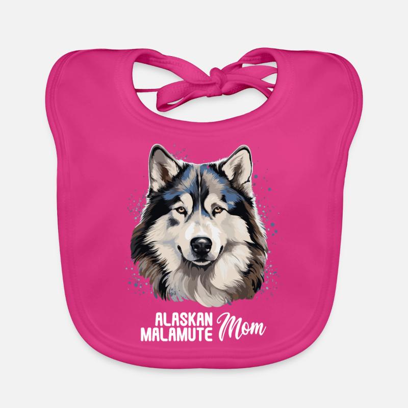 Dog Alaskan Malamute Organic Baby Bibs
