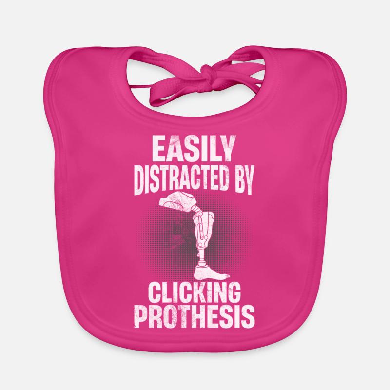 Leg prosthesis amputees Organic Baby Bibs