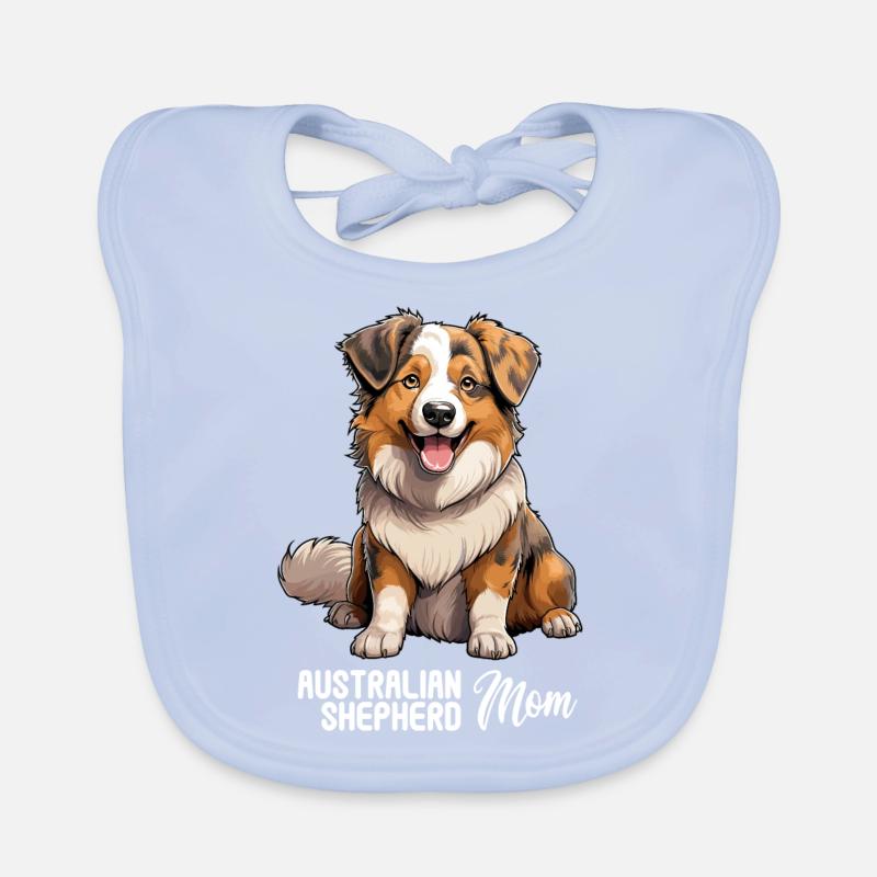 Hund Australian Shepherd Baby Bio-Lätzchen