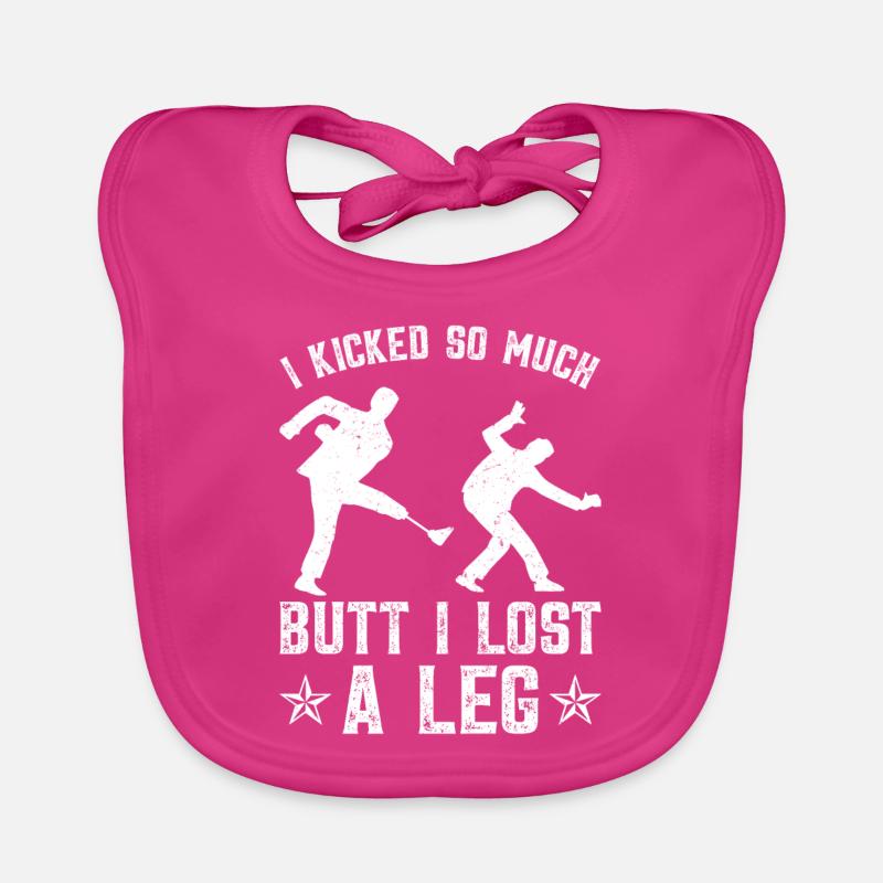 Leg prosthesis amputees Organic Baby Bibs