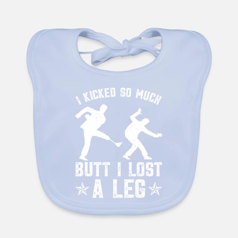 Leg prosthesis amputees Organic Baby Bibs