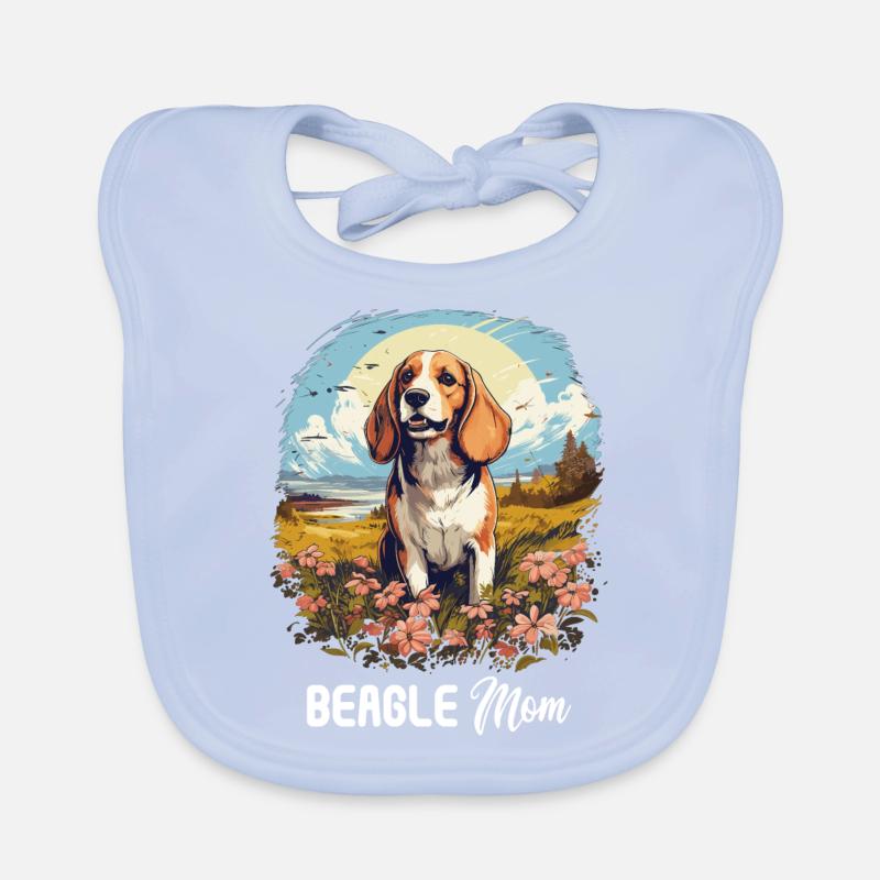Dog Beagle Organic Baby Bibs